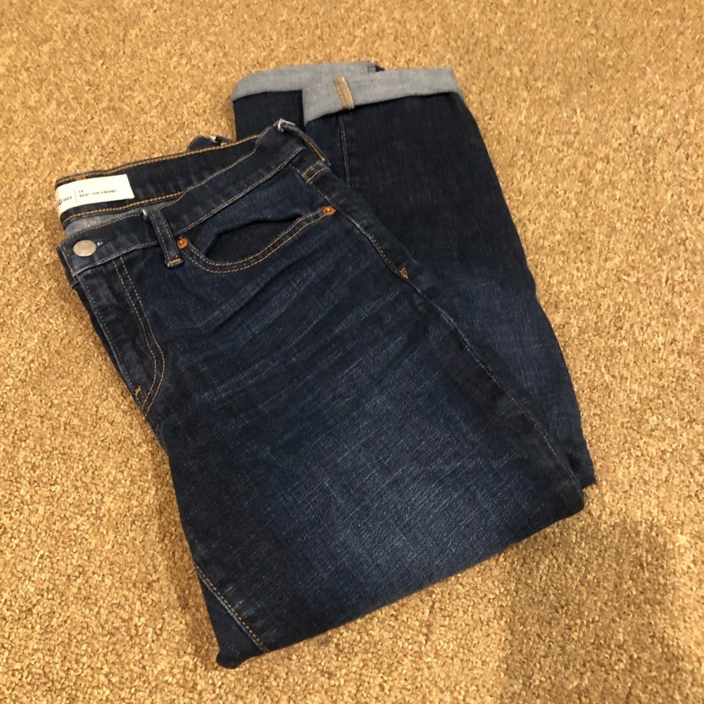 Dark Denim Girlfriend Jeans